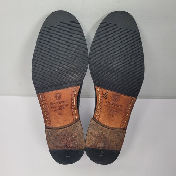 Magnanni Men's Black Genuine Leather Loafers US Size 10 EU 43 - Picture 7 of 8